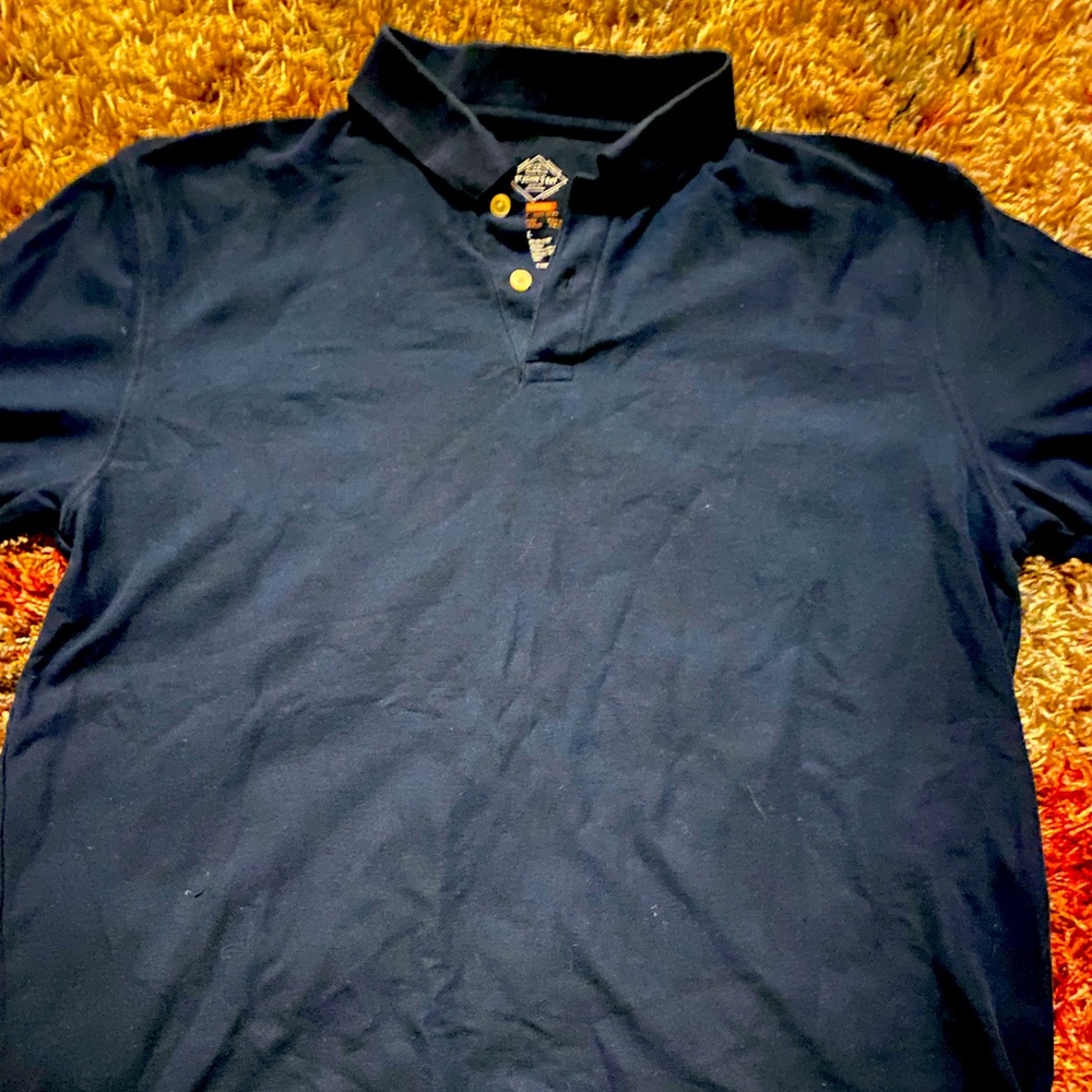 Navy Blue Thick St. John’s Bay Polo Shirt